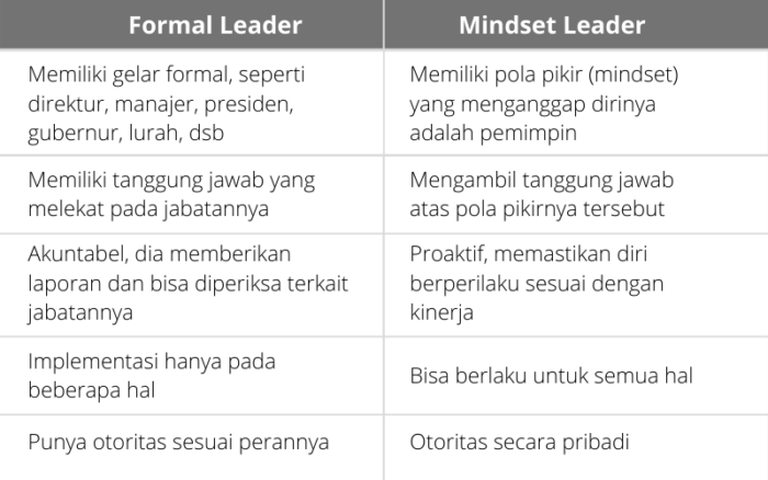 Mindset Leader | Formal Leader