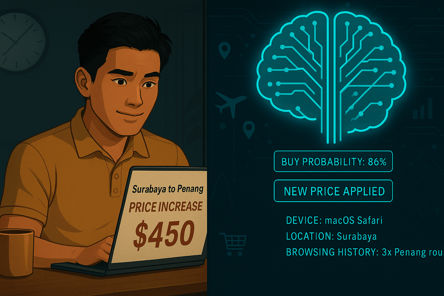 Algoritma Penentu Harga Tiket, Hotel, dan E-Commerce